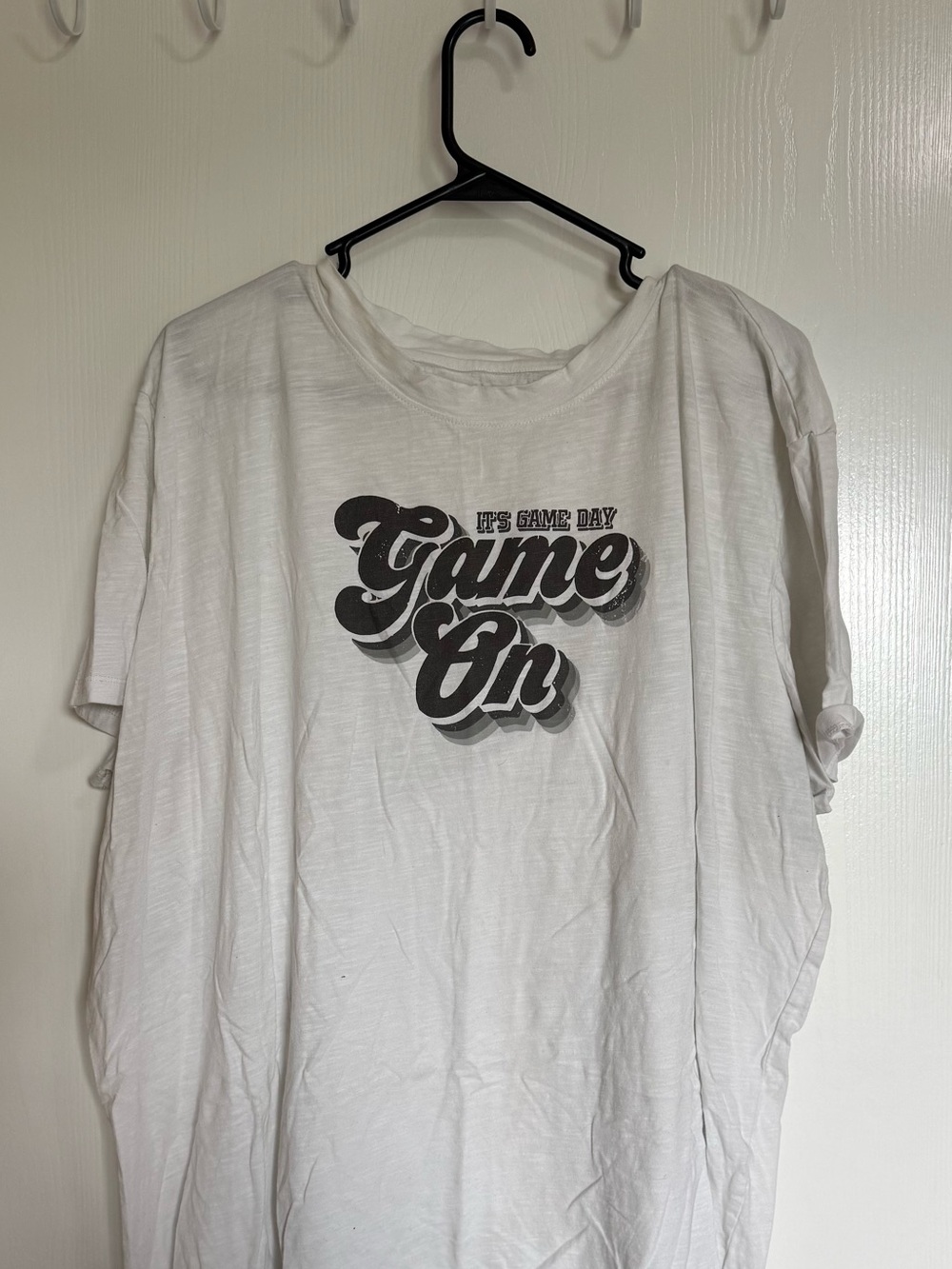 Maurices White Short-Sleeve Tee with Black Interior Detail